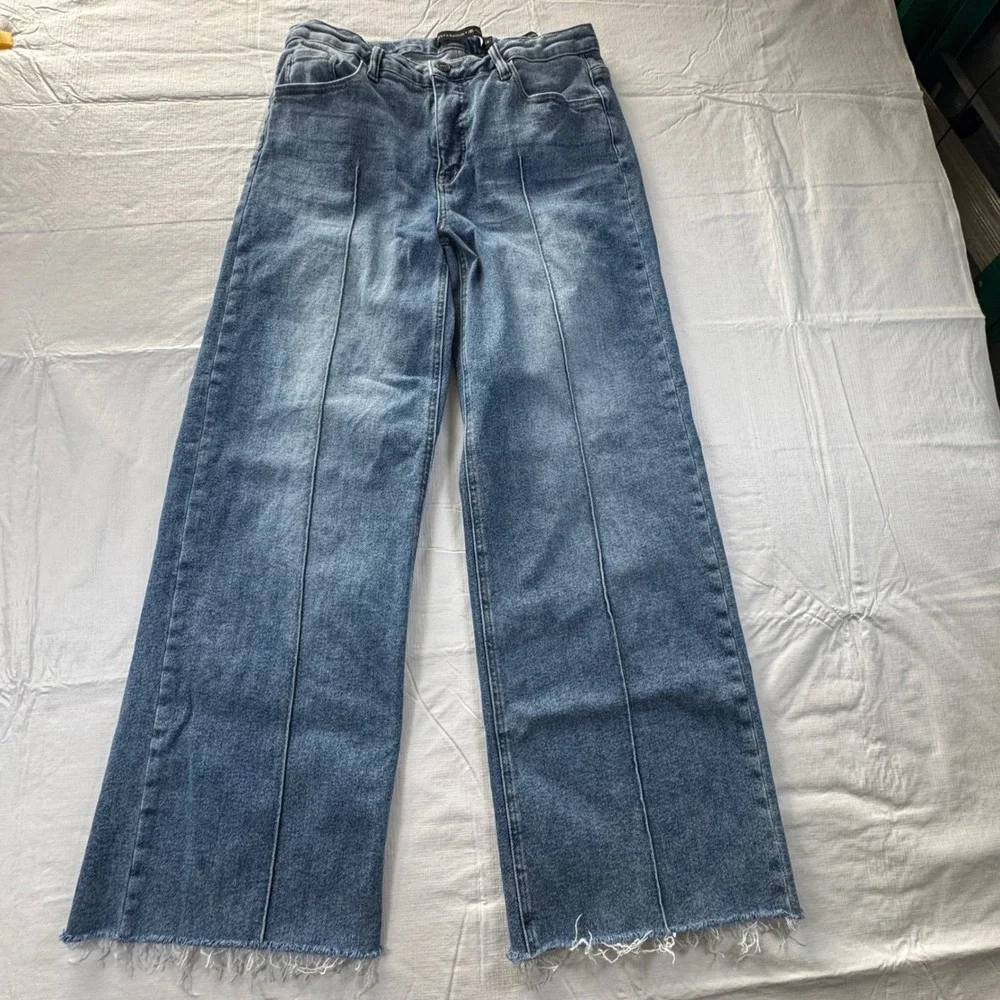 Lucky & Blessed x RR Rolling Ranch Western Trouser Fit Raw Hem Jeans 14 JE425-SW